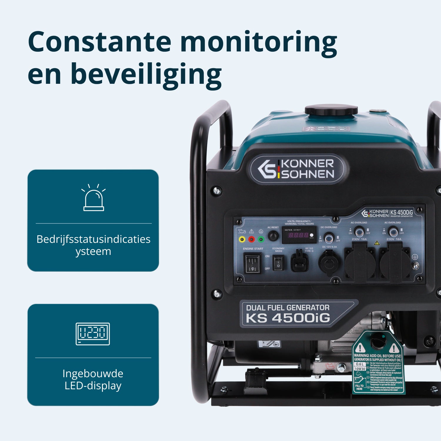 Dvostruki gorivni inverter generator KS 4500iG
