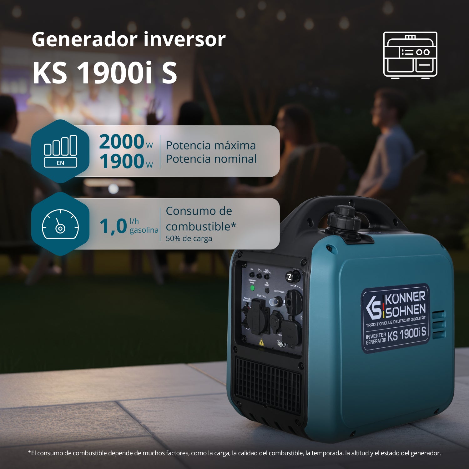Generador inverter KS 1900i S