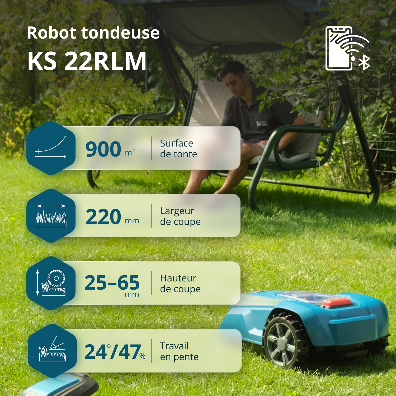 Robot tondeuse KS 22RLM (Reconditionné État correct)