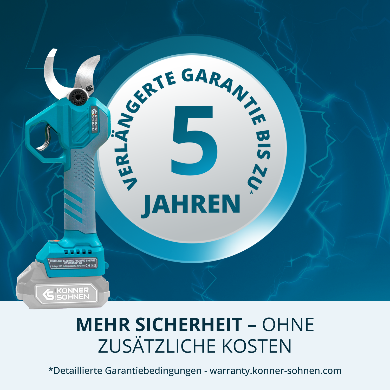 Akku-Gartenschere KS CPS20V-40 Case