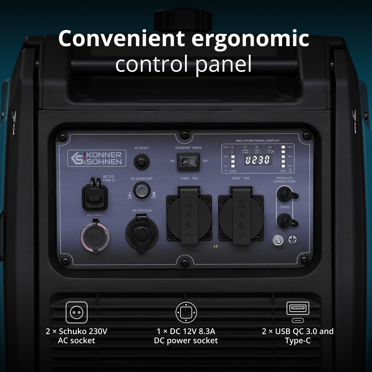 Invertorový generátor KS 4000iE S