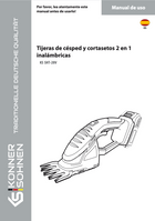 Tijeras de césped y cortasetos 2 en 1 inalámbricas KS SHT-20V
