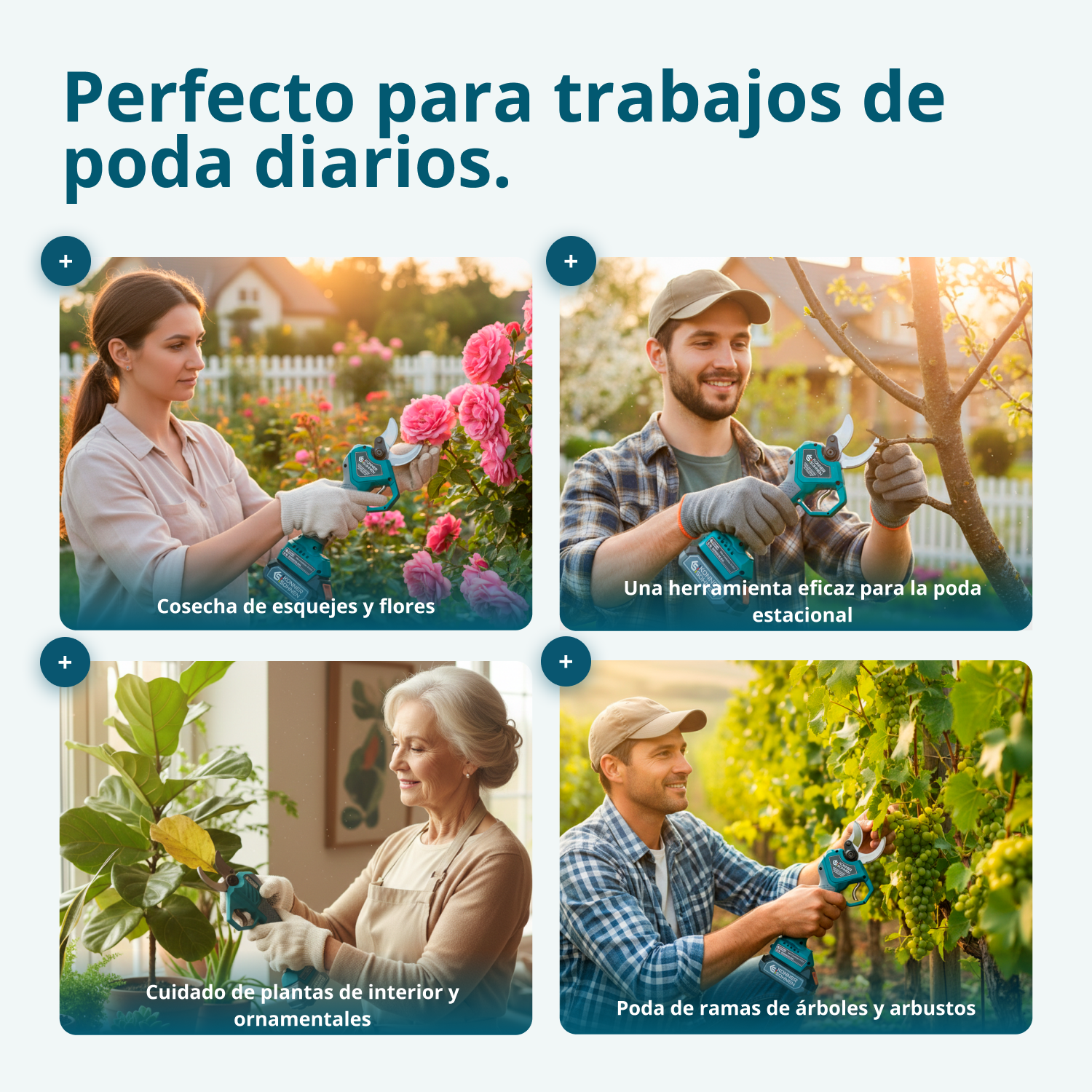 Tijera de podar a batería KS CPS20V-40 Case