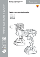 Taladro percutor inalámbrico KS D20V-60_80, KS ID20V-60_80