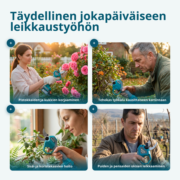 Johdottomat sähköiset oksasakset KS CPS20V-40 CASE PLUS