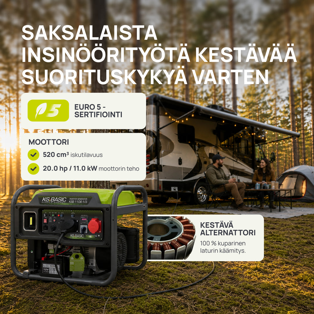 Invertterigeneraattori KSB 110iE-1/3