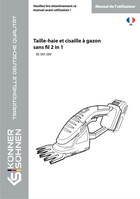 Taille-haie et cisaille à gazon sans fil 2 in 1 KS SHT-20V