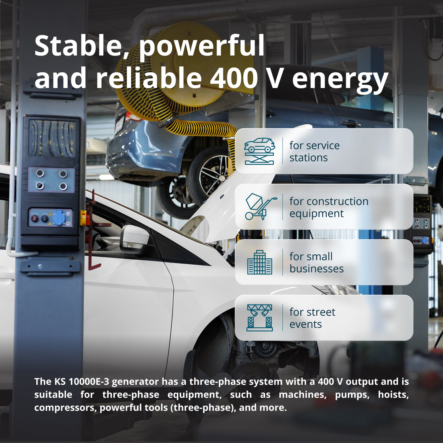 Gasoline generator "Könner & Söhnen" KS 10000E-3