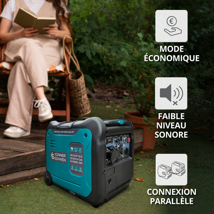 Groupe électrogène-onduleur dans la boîte anti-bruit KS 5500iE S ATSR