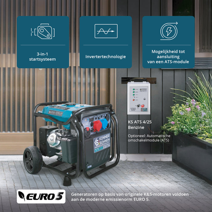 Invertorový generátor KS 8100iE 1/3 ATSR