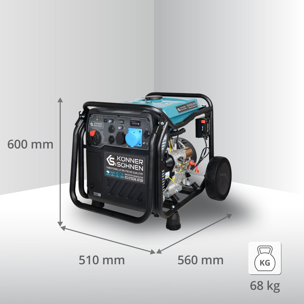 Generador inverter Könner & Söhnen Inverter-generator KS 8100iE ATSR