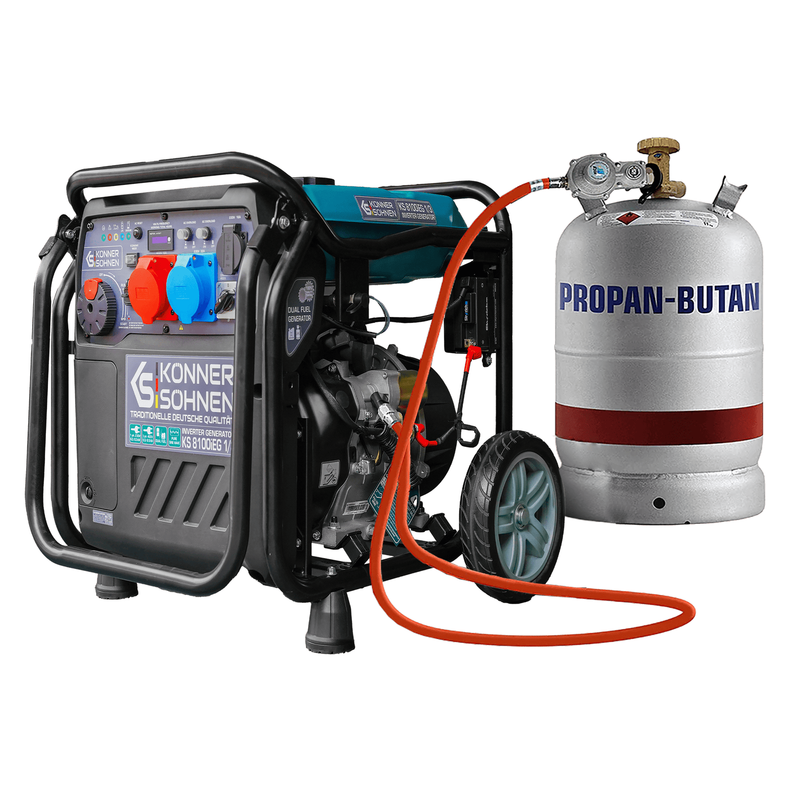 Gerador inversor a GPL/gasolina KS 8100iEG 1/3