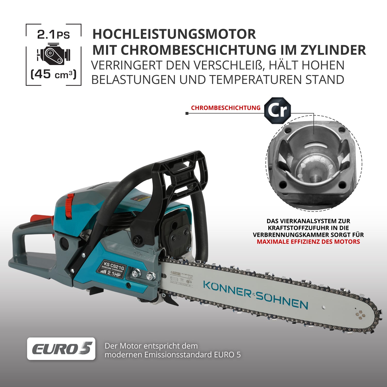 Benzin-Kettensäge KS CS21G-16
