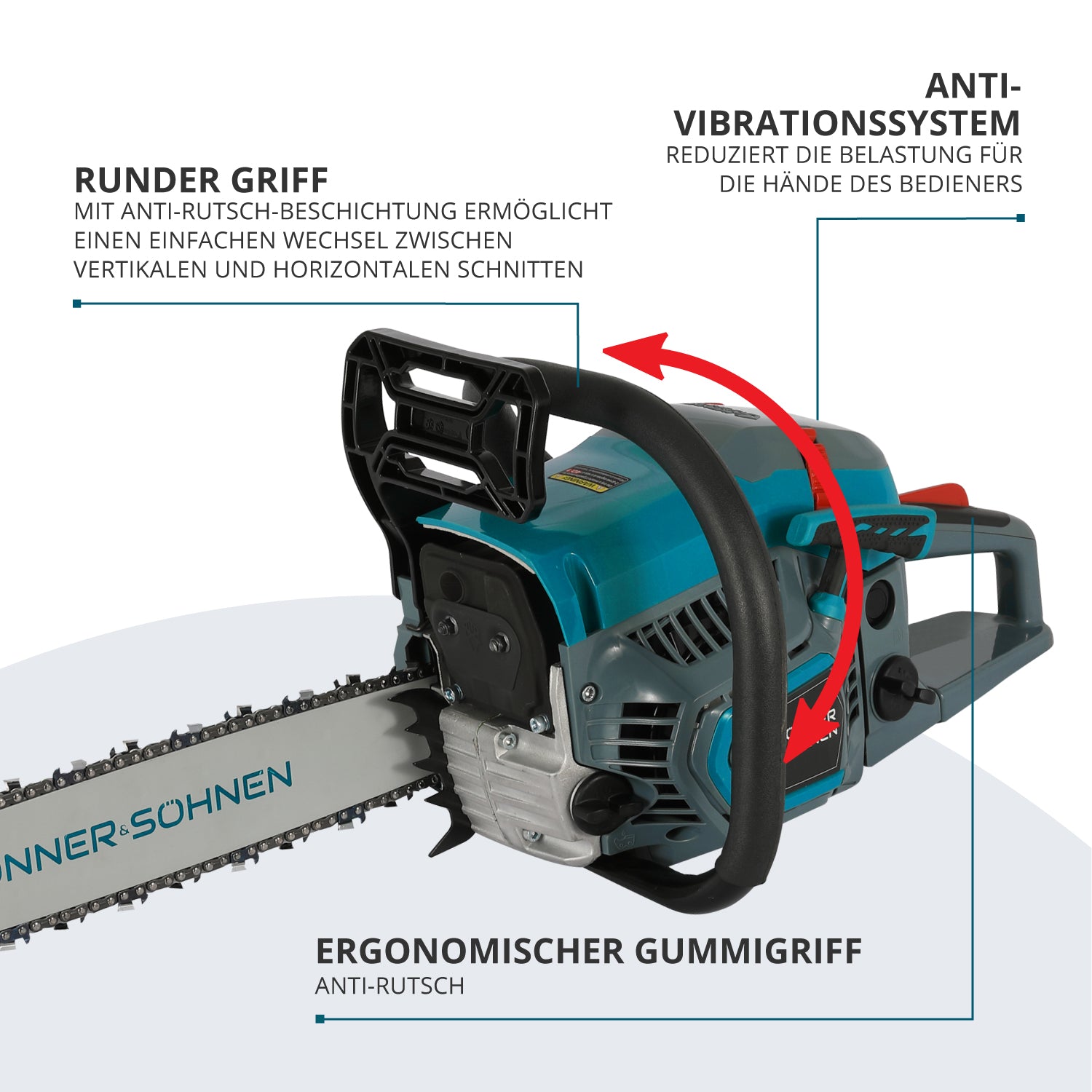 Benzin-Kettensäge KS CS21G-16