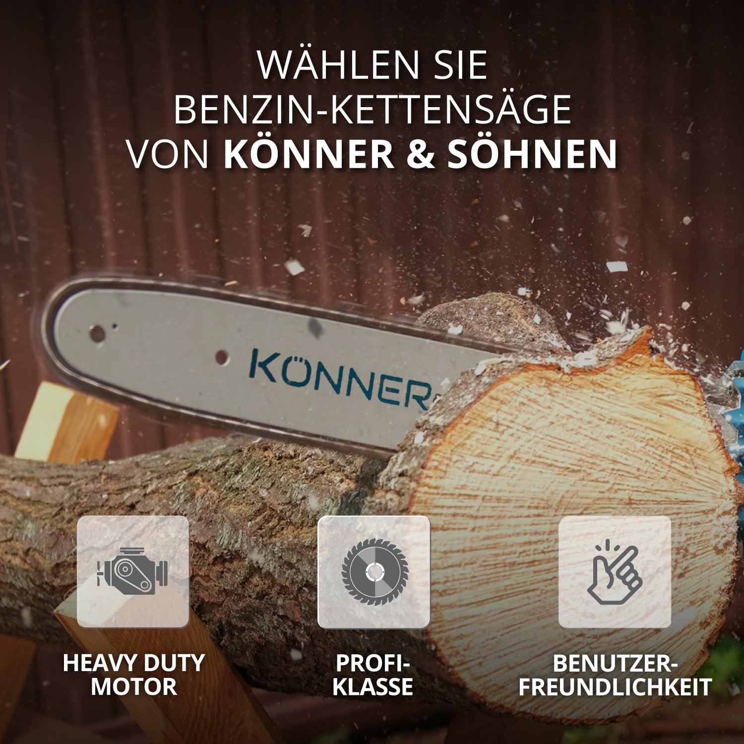 Benzin-Kettensäge KS CS21G-16