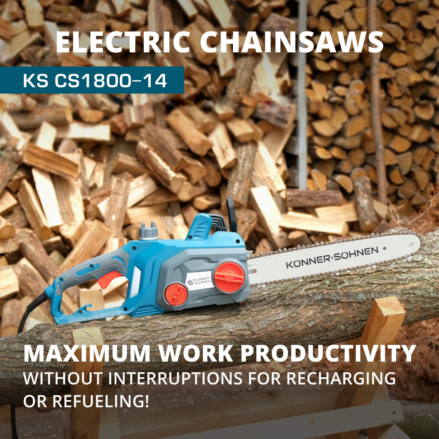 Elektrische kettingzaag KS CS1800-14