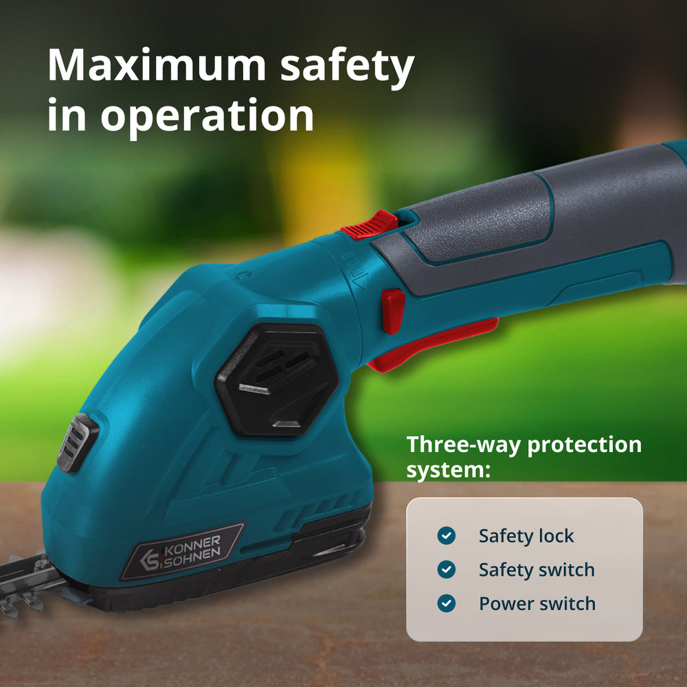 Cordless 2 in 1 Grass Shear and Hedge Trimmer KS SHT-8V