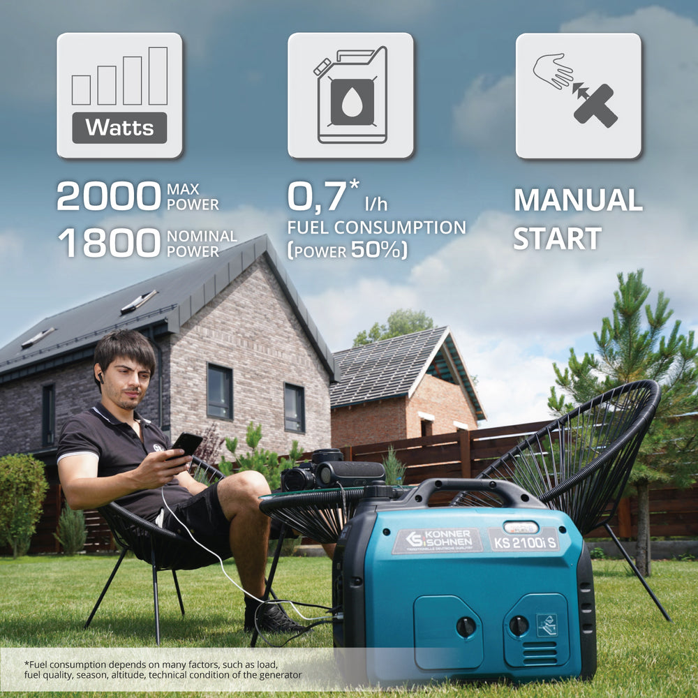 Generador inverter Könner & Söhnen KS 2100i S