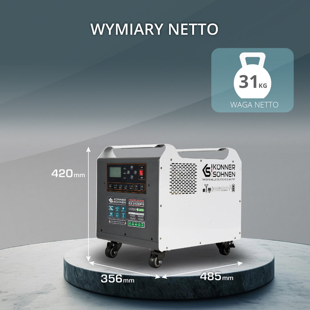Potężna elektrownia KS 2500PS (Odnowiony – Stan doskonały)