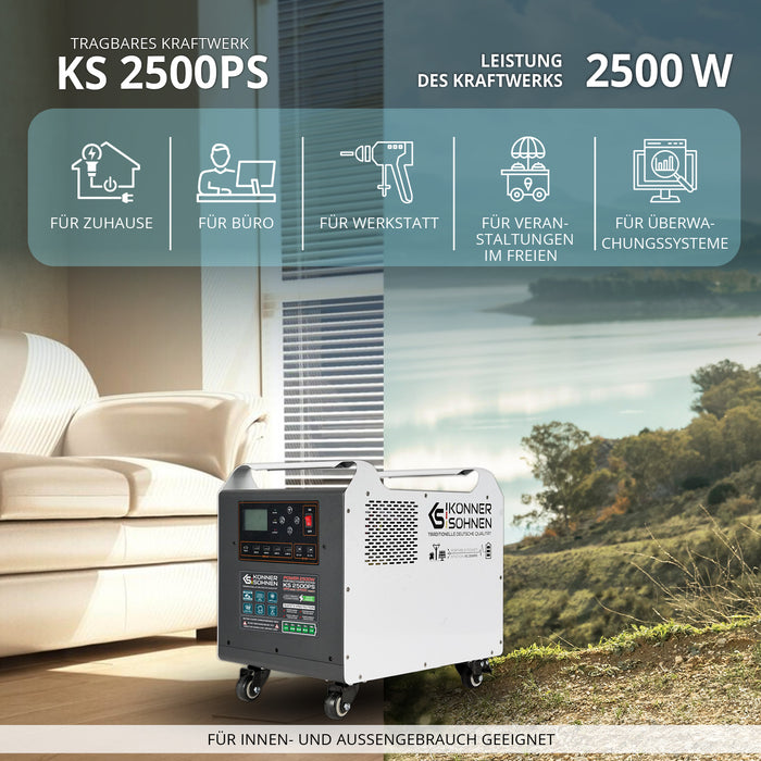 Tragbare Powerstation KS 2500PS (B-Ware Hervorragend)