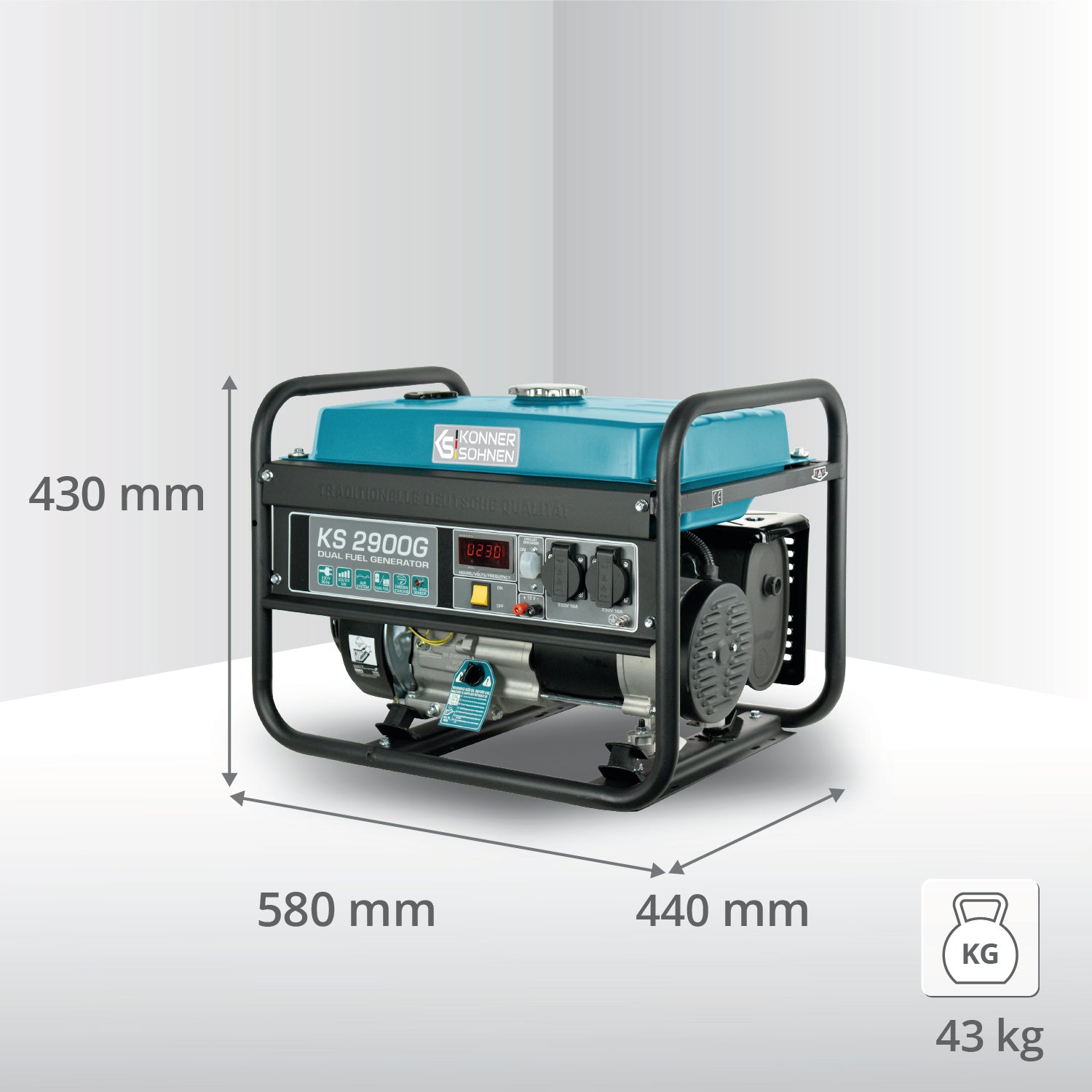 LPG/benzinski generator „Könner & Söhnen“ KS 2900G