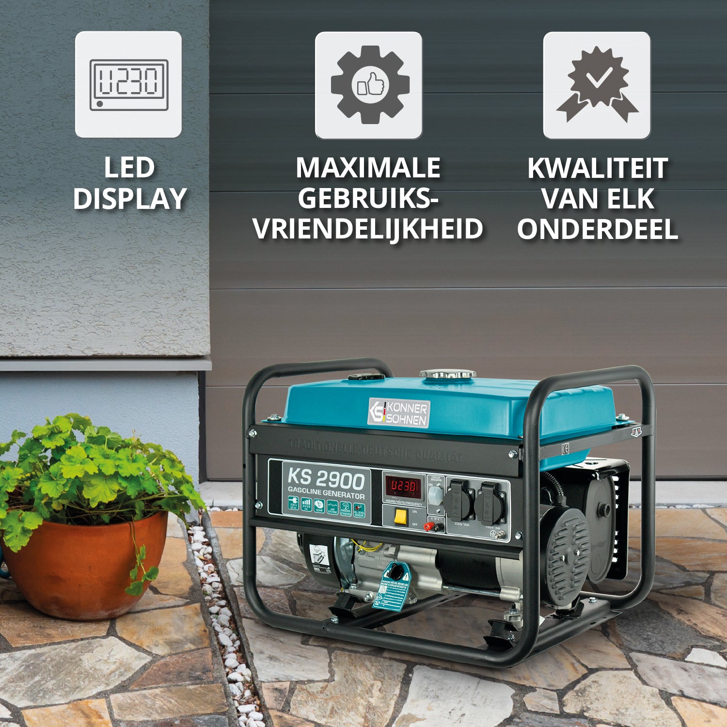 Benzinski generator „Könner & Söhnen“ KS 2900