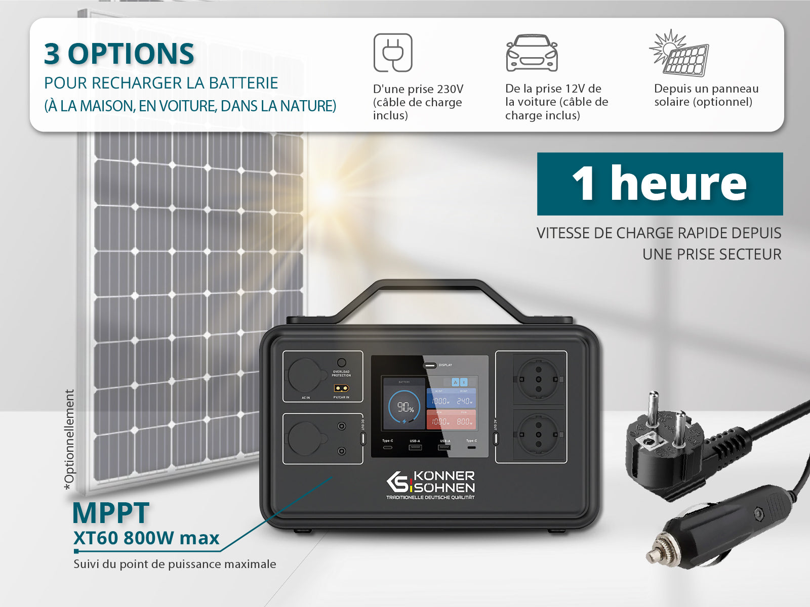 Centrale électrique portable LifePO4 KS 300PS