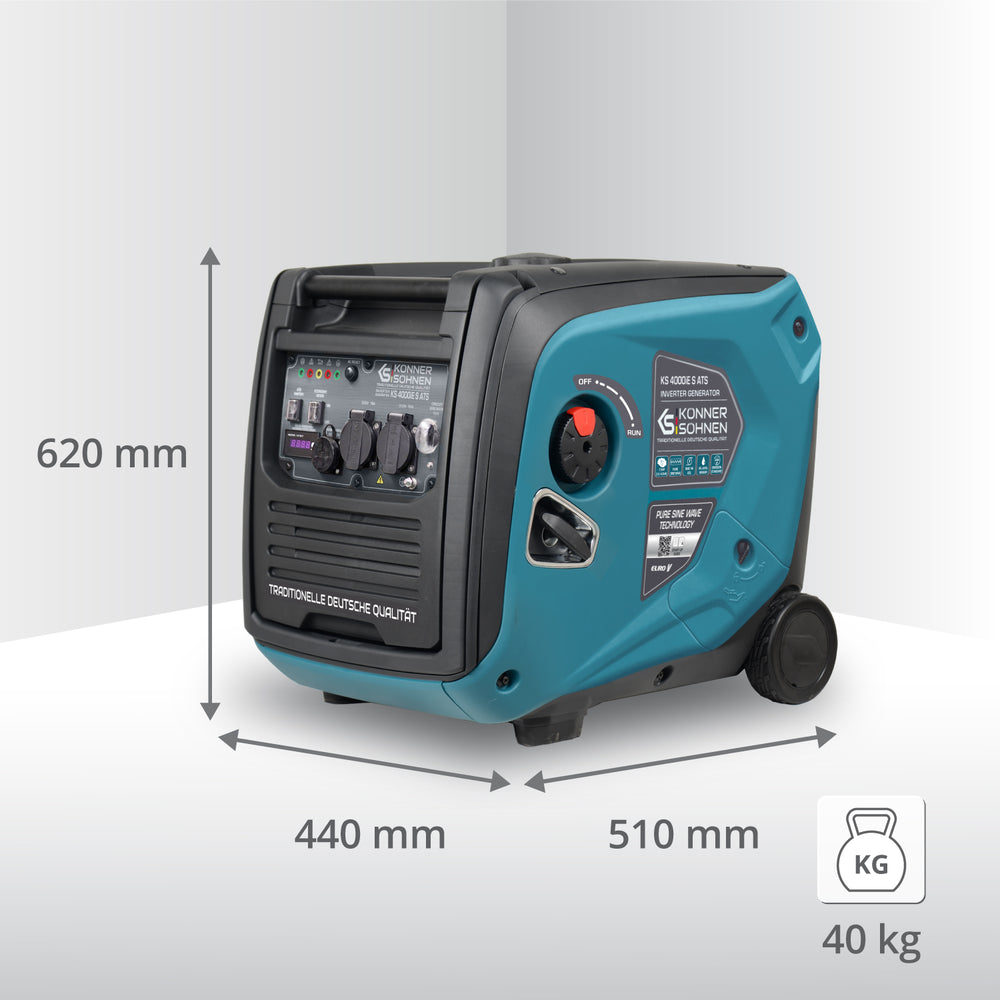 Groupe électrogène-onduleur dans la boîte anti-bruit KS 4000iE S ATS (Reconditionné – État excellent)
