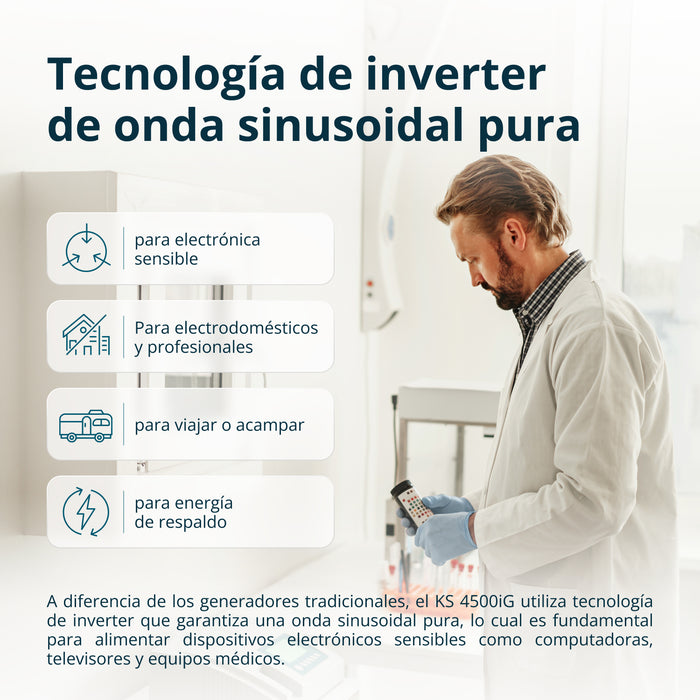 Generador inverter de doble combustible KS 4500iG
