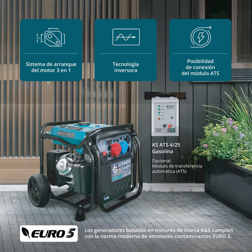 Generador inverter KS 8100iE 1/3 ATSR