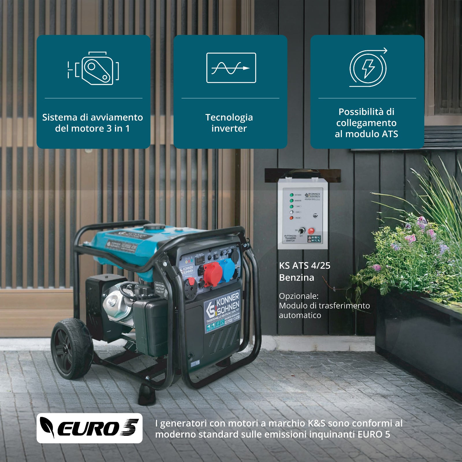 Invertergenerator KS 8100iE 1/3 ATSR
