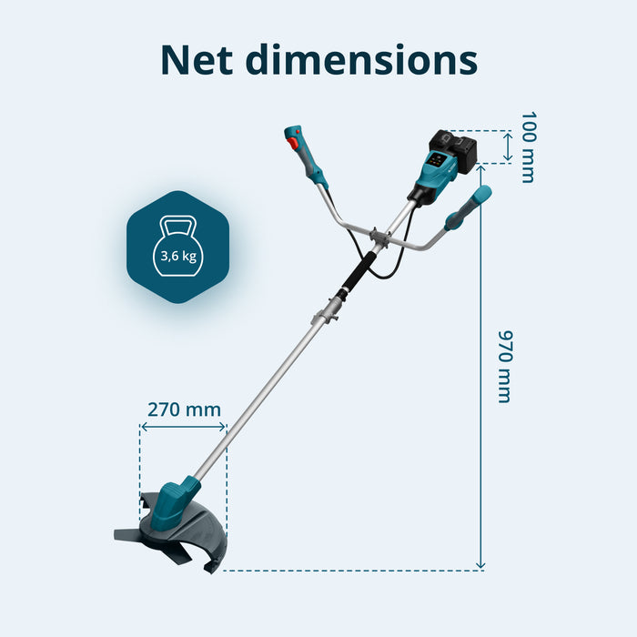 Snoerloze bosmaaier en grastrimmer KS BCT-40V