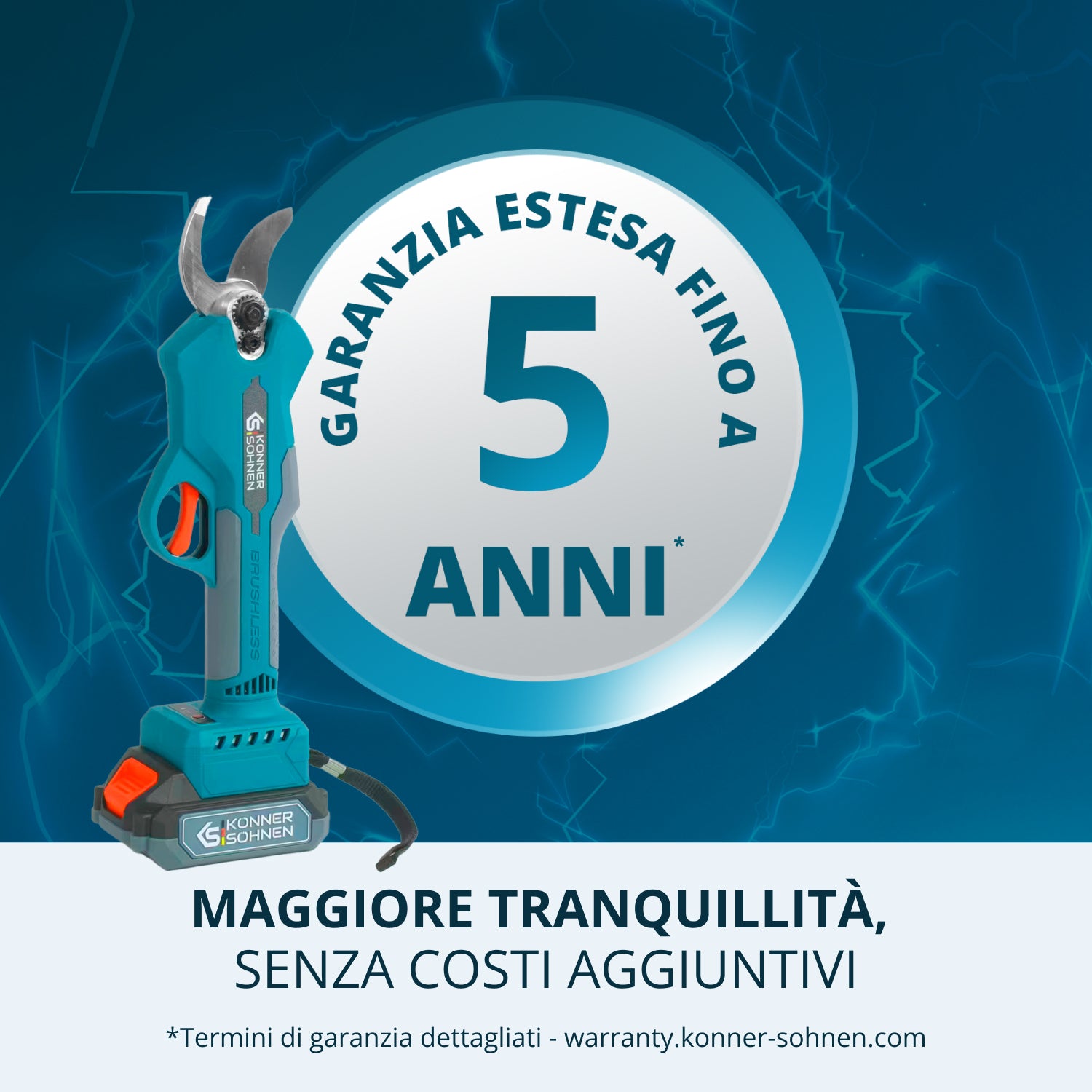 Cesoie Elettriche Senza Fili KS CPS20V-32 Case