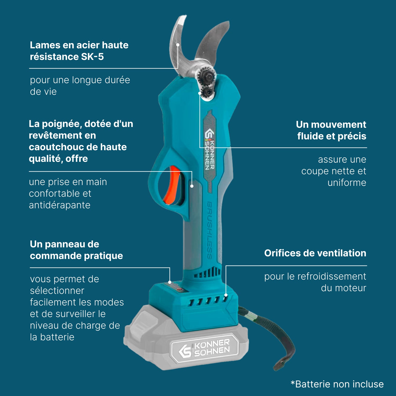 Sécateur à batterie KS CPS20V-32