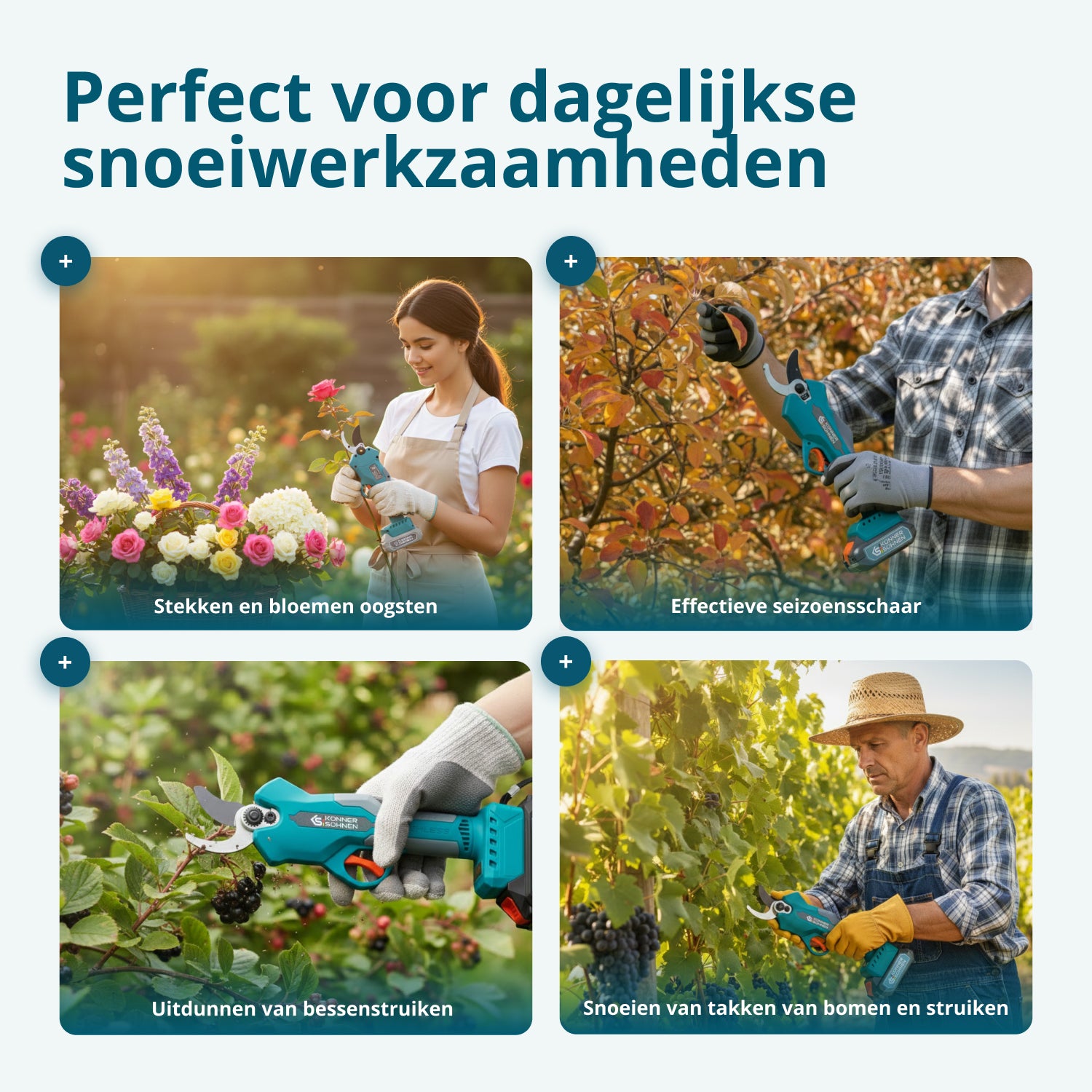 Ledningsfri Elektrisk Beskæresaks KS CPS20V-32 Case