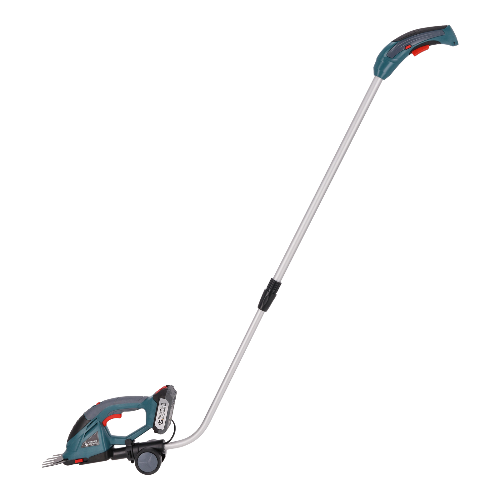 Tagliasiepi e forbici per erba 2 in 1 senza fili con manico telescopico KS SHT-20V + Extension Pole