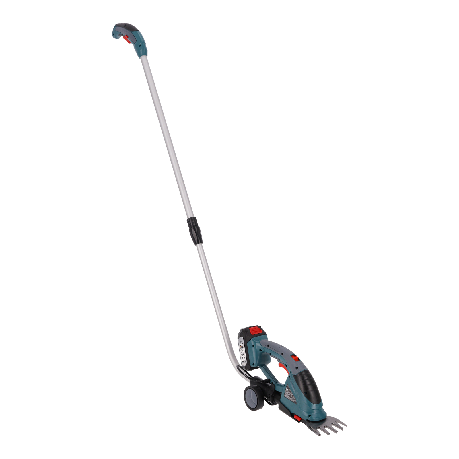 Tagliasiepi e forbici per erba 2 in 1 senza fili con manico telescopico KS SHT-20V + Extension Pole