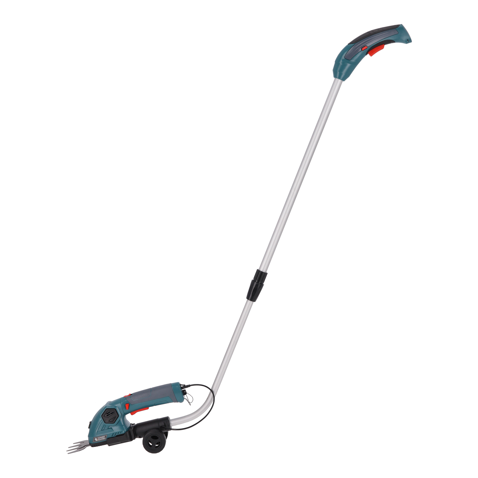 Tagliasiepi e forbici per erba 2 in 1 senza fili con manico telescopico KS SHT-8V + Extension Pole