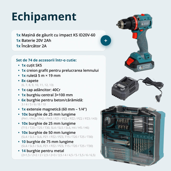 Pachet promoțional KS ID20V-60 KIT 74 PLUS