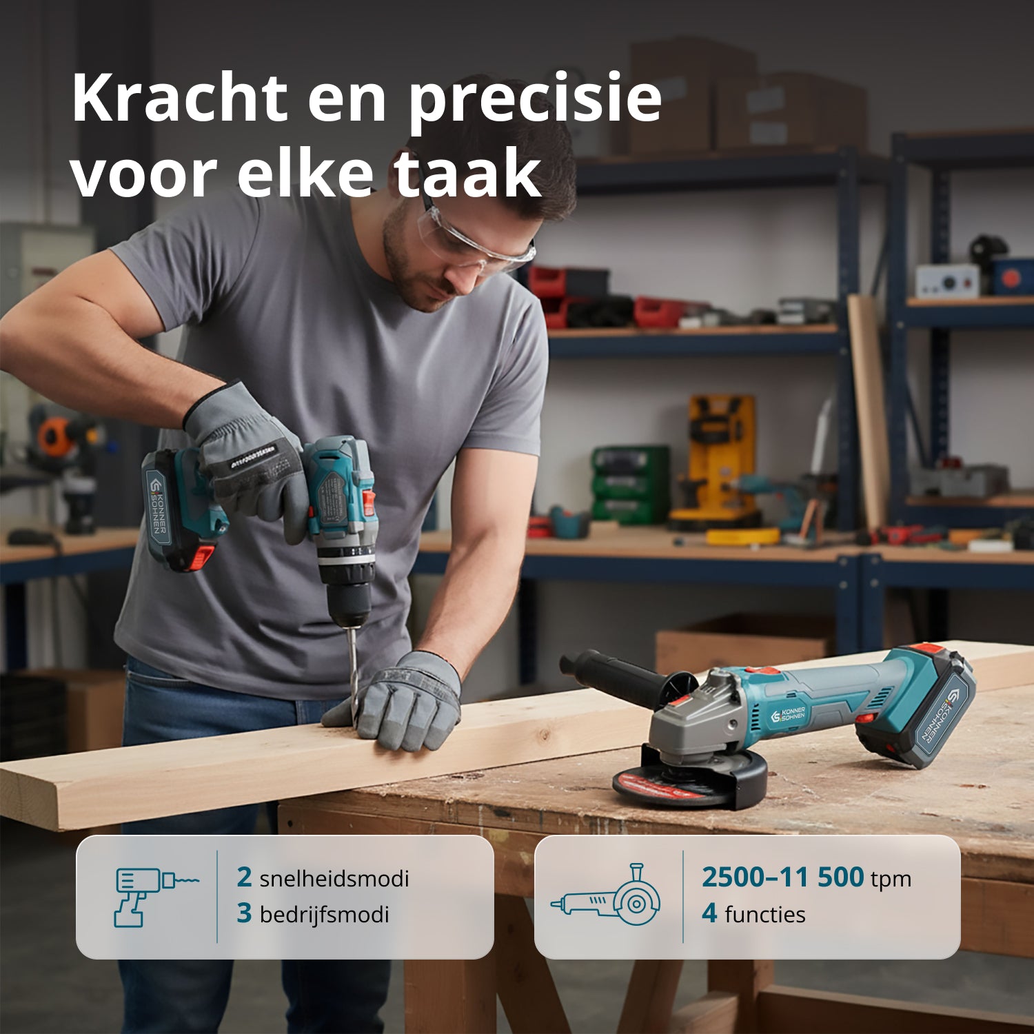 Vezeték nélküli Mester Készlet KS IDAGB 20V KÉSZLET 1