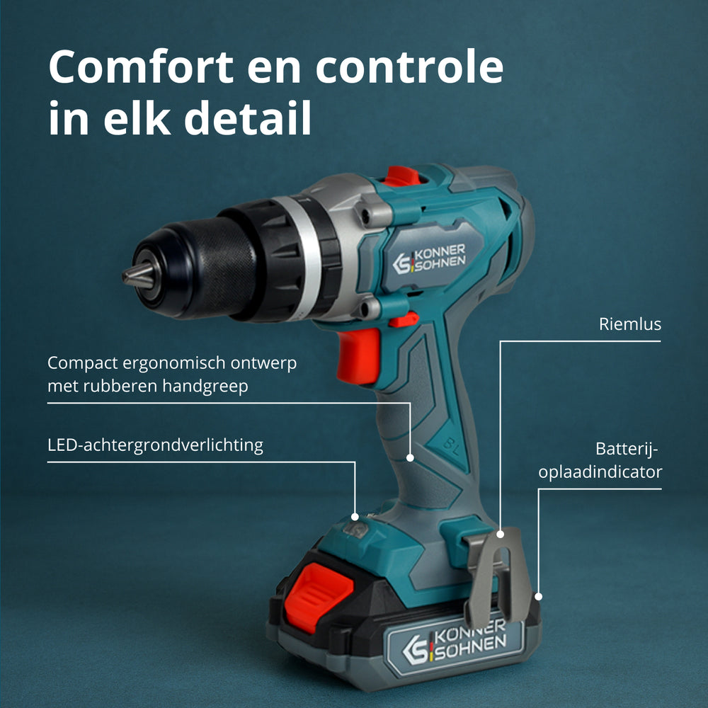 Ledningsfri Master Sæt 2i1 KS IDISD 20V SET 2 PLUS
