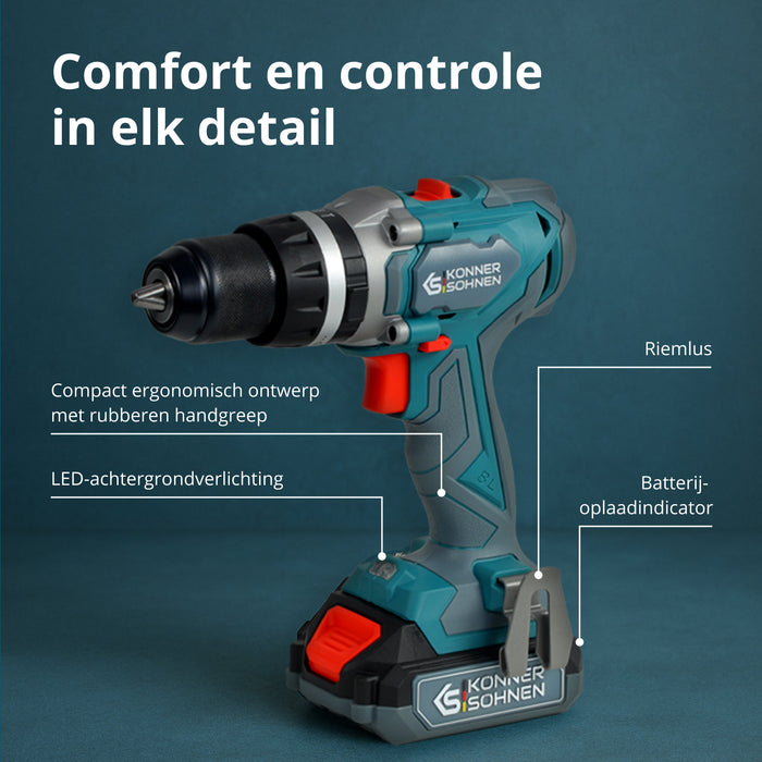 Ledningsfri Master Sæt 2i1 KS IDISD 20V SET 2 PLUS