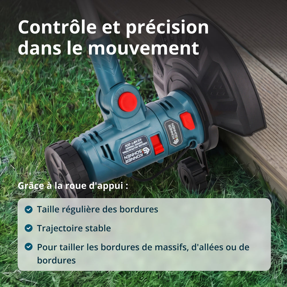 Taille-bordures multifonctions sans fil KS MFT-20V 