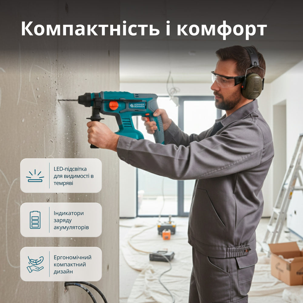 Набір акумуляторного електроінструменту 3-в-1 KS RHAGD 20V SET 3 PLUS