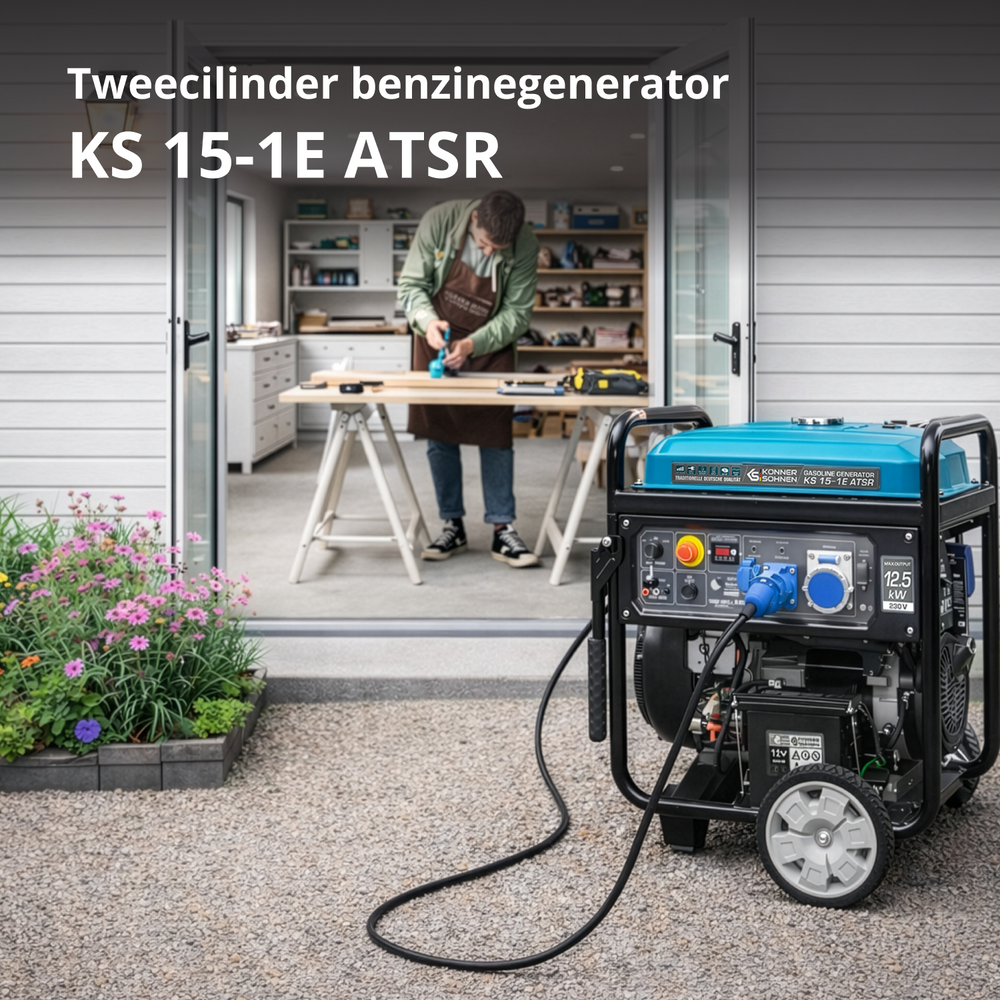 Benzínový generátor „Könner & Söhnen“ KS 15-1E ATSR