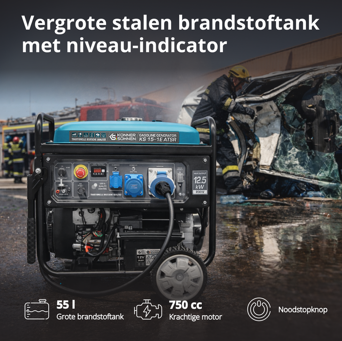 Benzínový generátor „Könner & Söhnen“ KS 15-1E ATSR