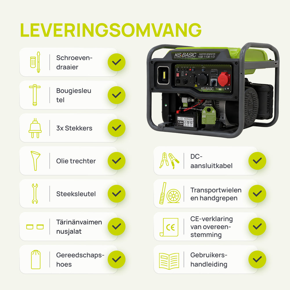 Inverter generátor KSB 110iE-1/3