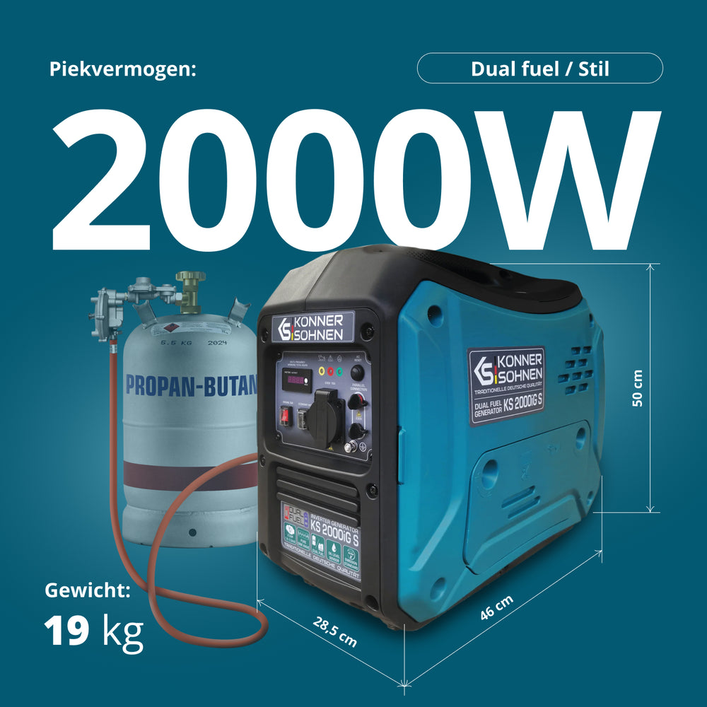 LPG/benzinski invertorski generator KS 2000iG S