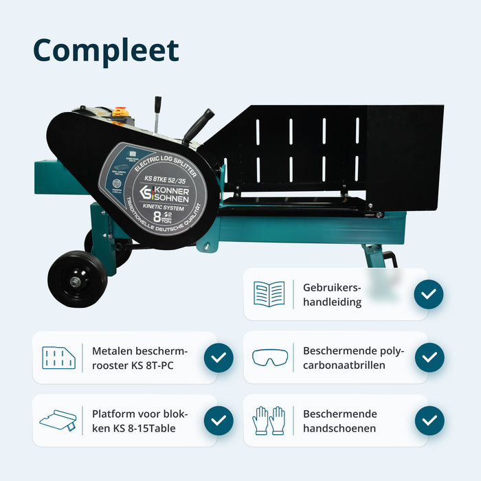 Elektrisk Brændekløver KS 8TKE 52/35