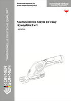 Akumulatorowe nożyce do trawy i żywopłotu 2 w 1 KS SHT-8V